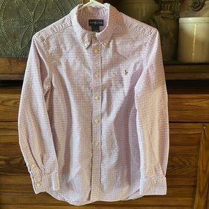 RALPH LAUREN POLO BUTTON DOWN DRESS SHIRT BOYS SIZE LARGE 14-16